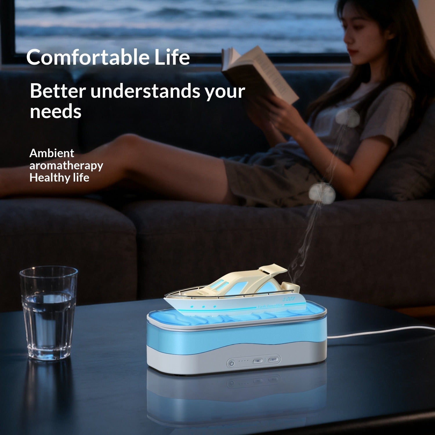 High-Capacity Automatic Spray Aromatherapy Diffuser CraftedCave