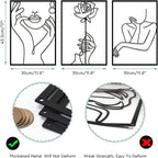 Thickened Modern Metal Line Art Wall Decor CraftedCave