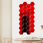 3D Hexagon Mirror Wall Sticker