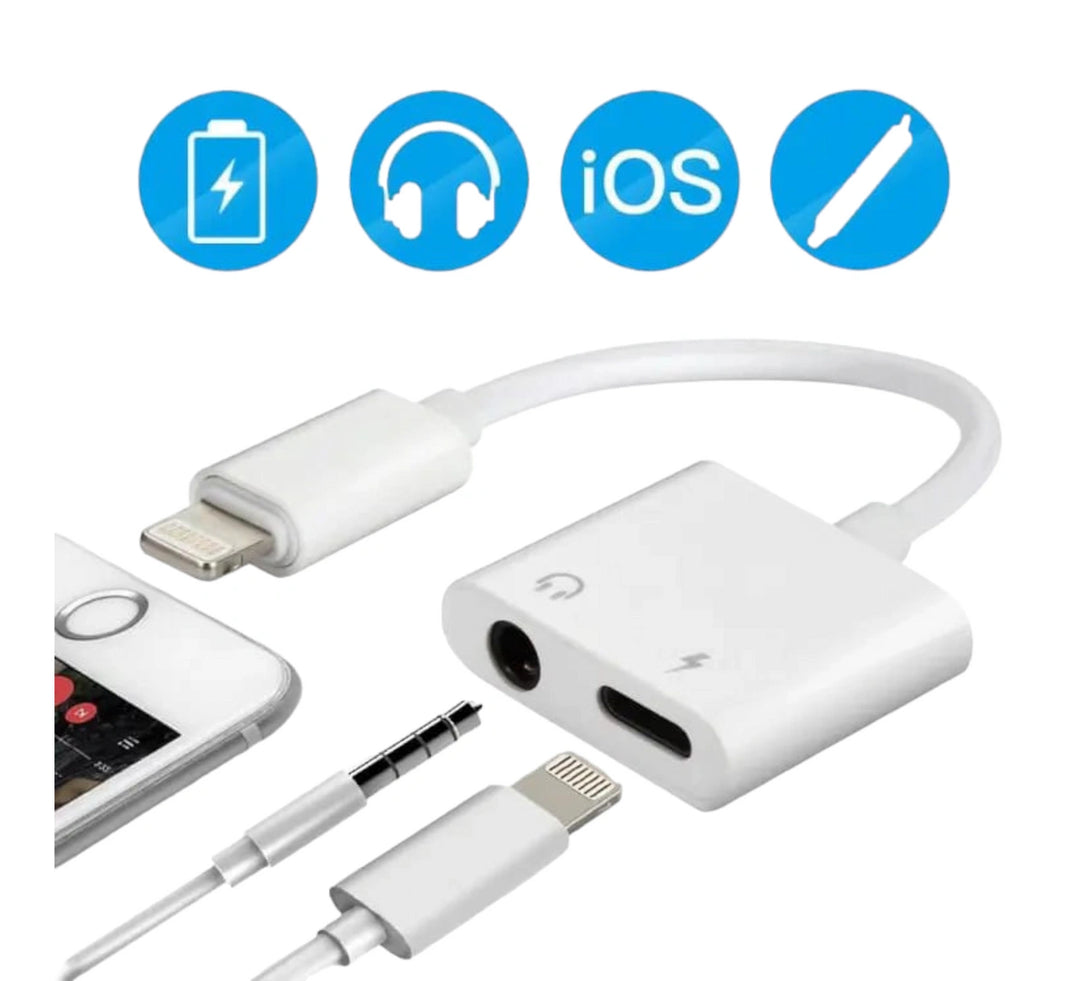 iPhone Headphone 2 in 1 Handsfree Connector Crafted Cave cables