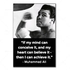 Inspirational Muhammad Ali Quote Canvas Wall Art For Home And Decor