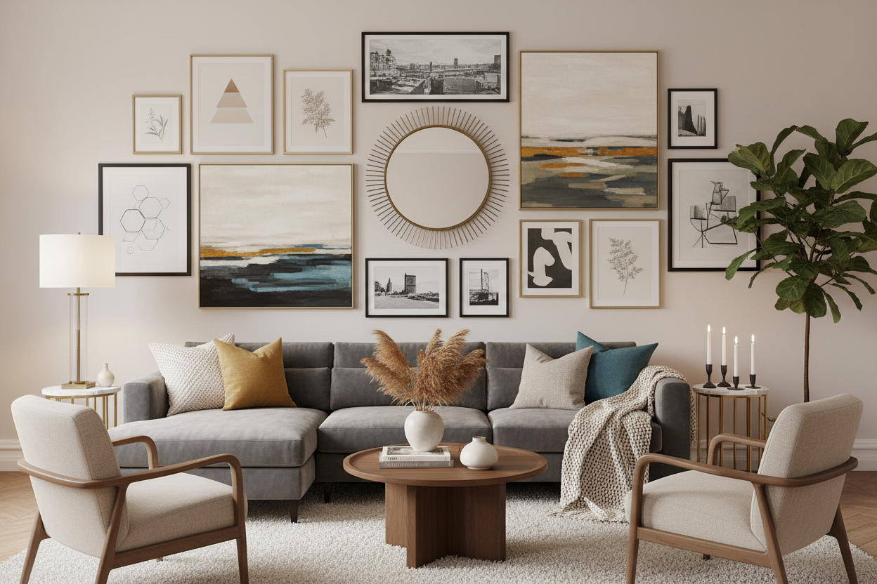 wall decor in living room