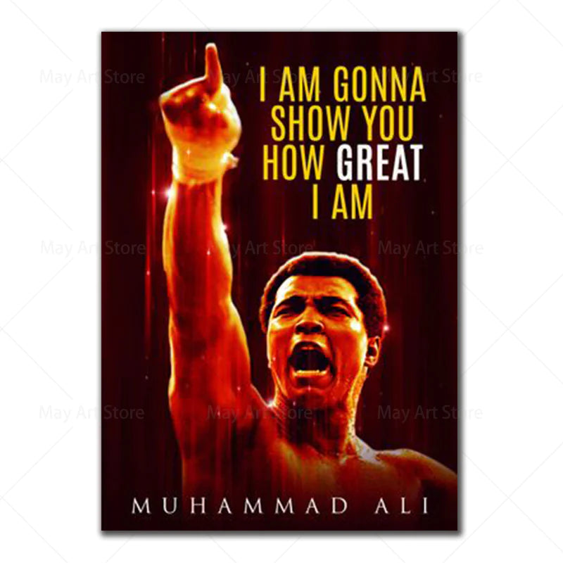 Inspirational Muhammad Ali Quote Canvas Wall Art For Home And Decor